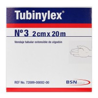 Tubinylex Nº 3 Thick Fingers: dehnbarer Schlauchverband aus 100 % Baumwolle (2 cm x 20 Meter)
